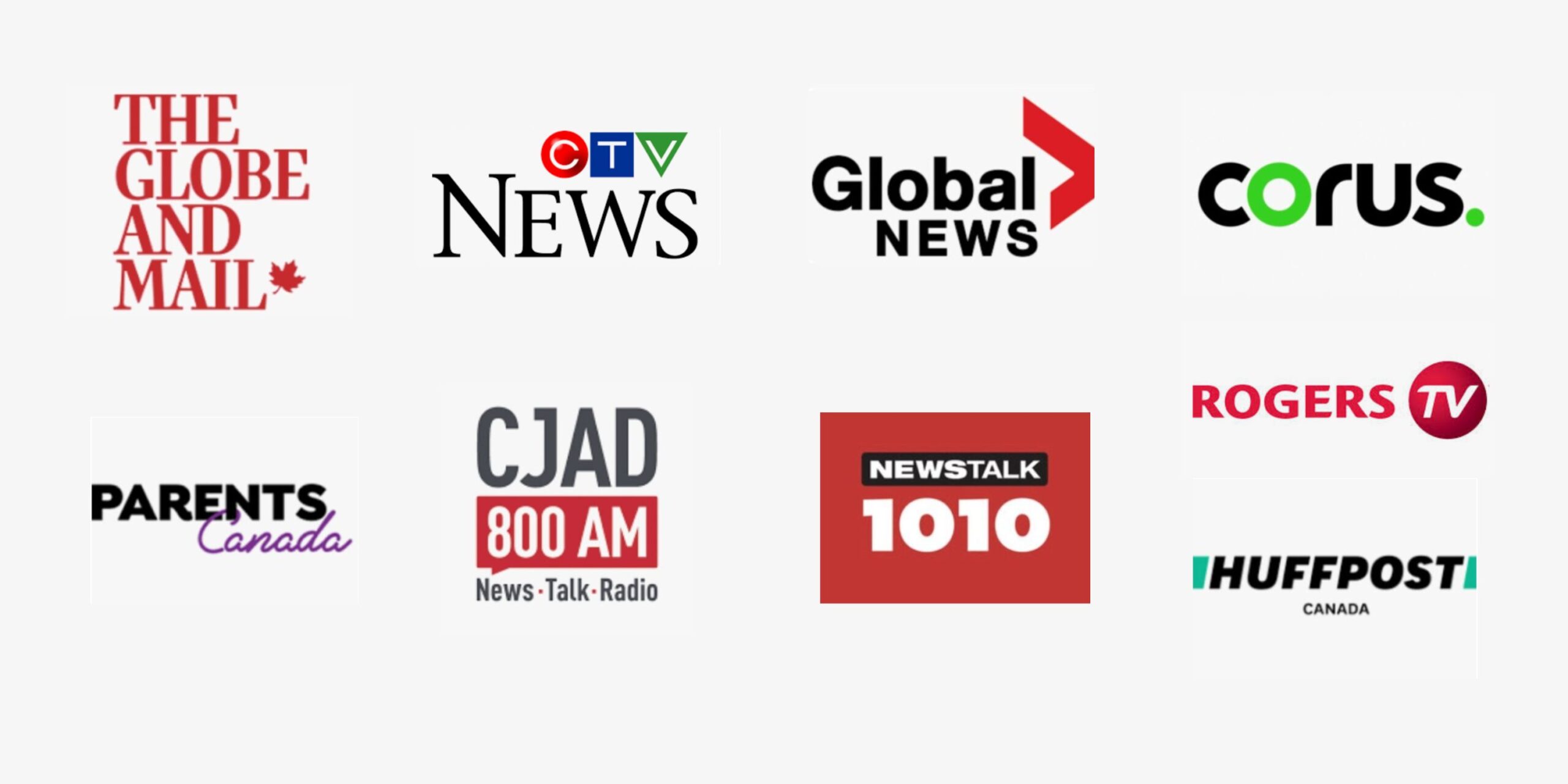 Media logos.Lianne Castelino Media logos